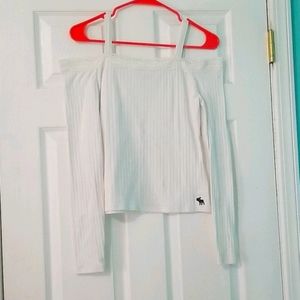 Abercrombie off the shoulder long sleeve